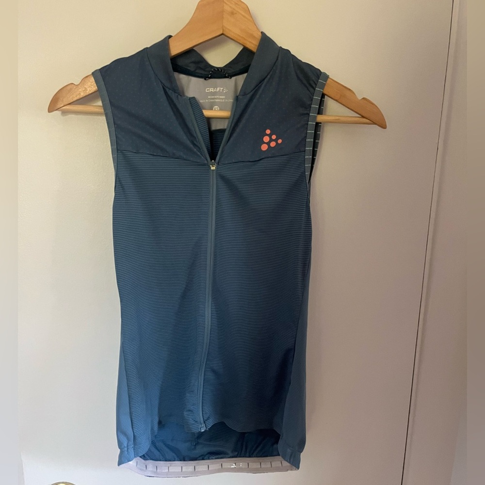 Craft Teal and Coral Women's cycling jersey